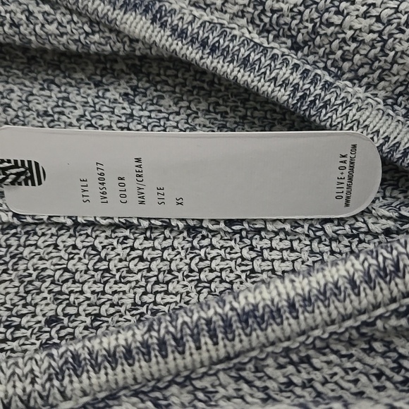 Olive + Oak Knit Waterfall Sleeveless Duster Shawl Cardigan size XS - Picture 7 of 10